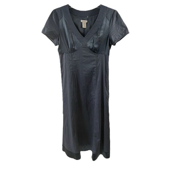 Sundance Gray Silk Blend Midi Dress Size 6 - Picture 1 of 7